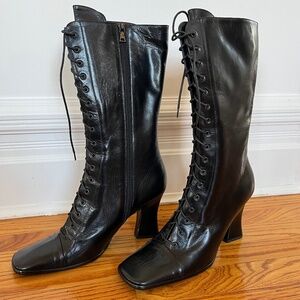 Prada Lace-up Heeled boots